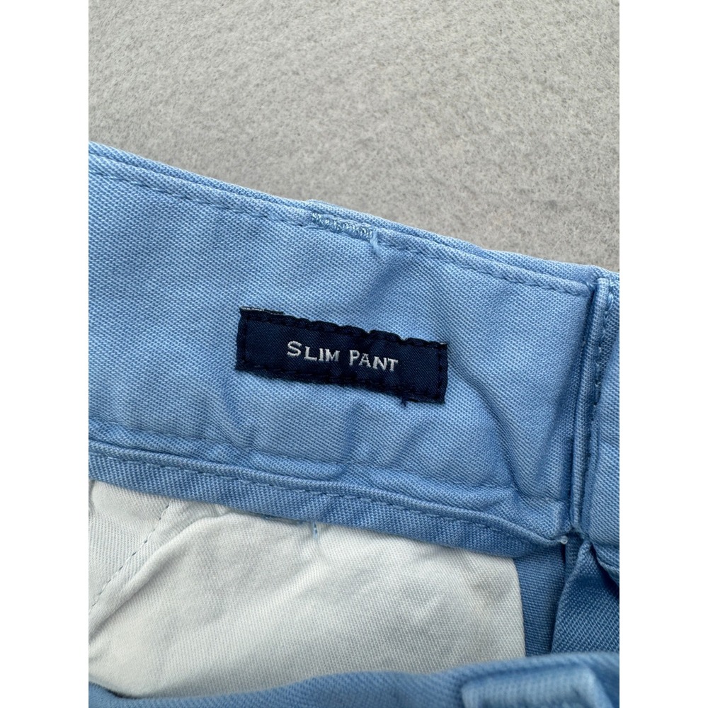 Vineyard Vines Mens Slim Fit Chino Pants Light Blue Cotton Stretch 28x32 Preppy - Picture 4 of 11